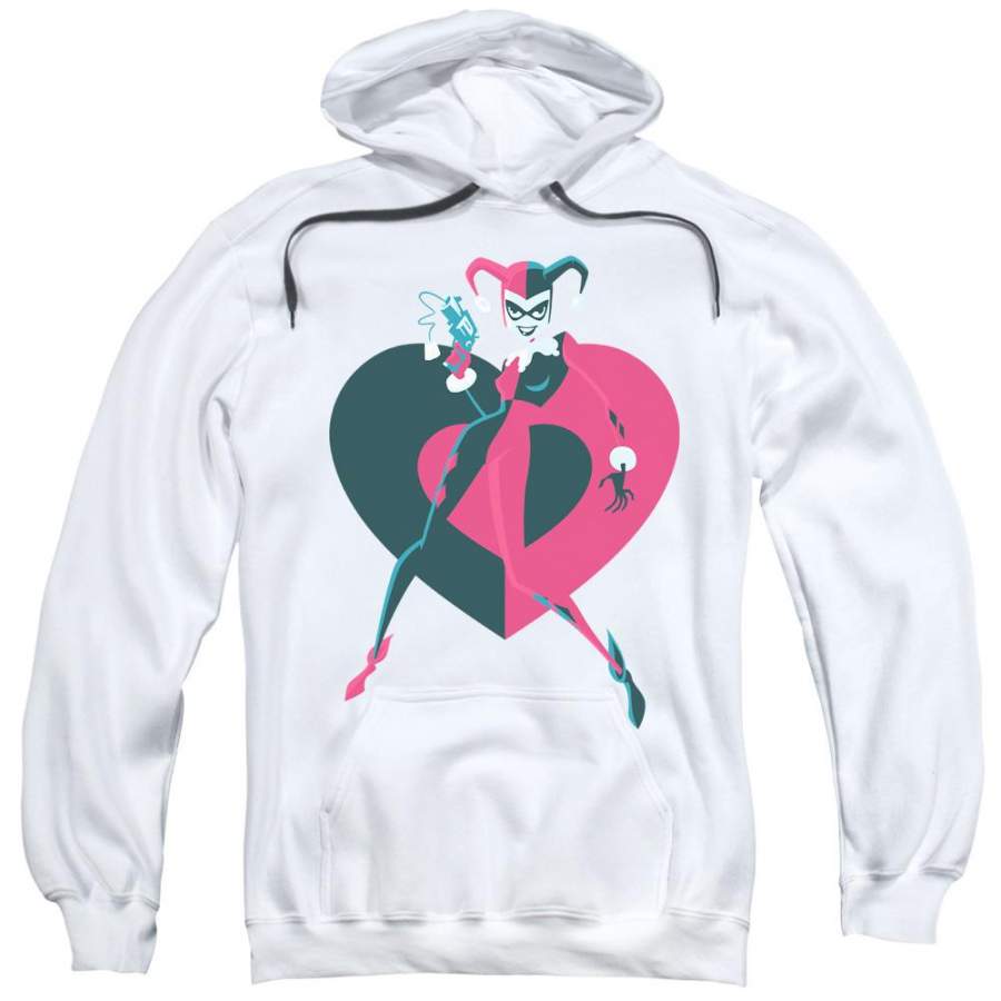 Batman – Harely  Heart Adult Pull Over Hoodie