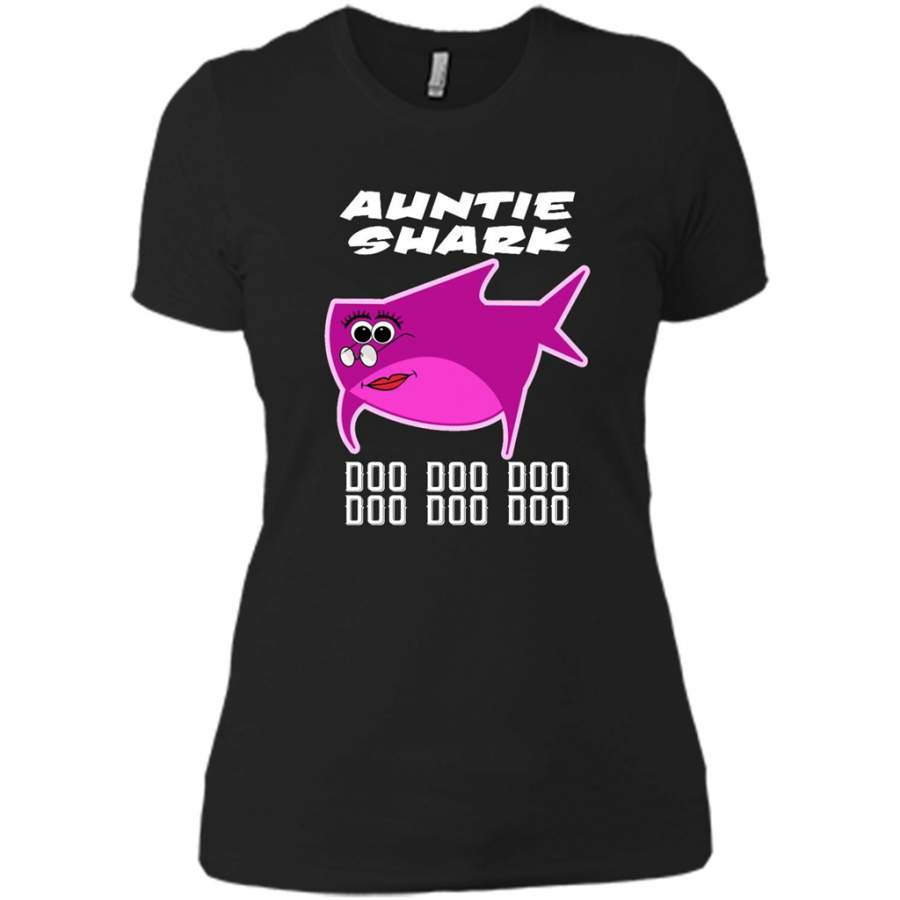 Auntie Shark Doo Doo Doo – District Made Ladies Shirt