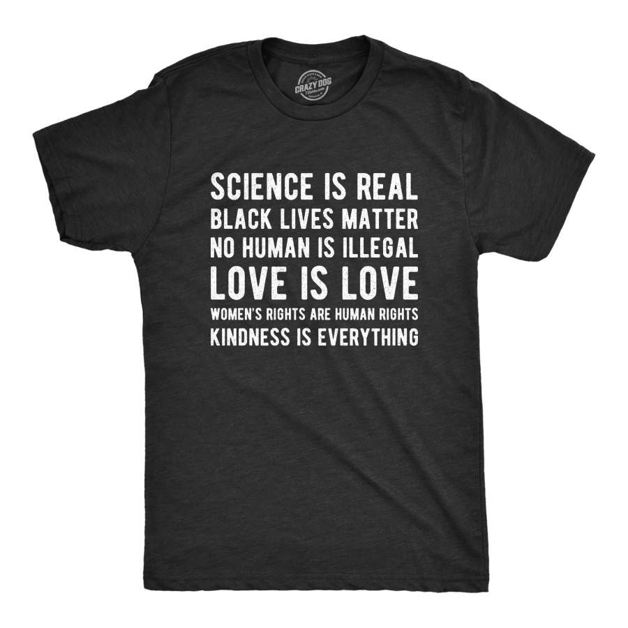 Science Is Real Black Lives Matter Men’s Tshirt