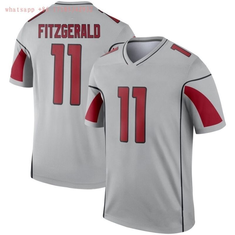 Arizona Cardinals Larry Fitzgerald #11 2020 NFL Grey Jersey Jersey