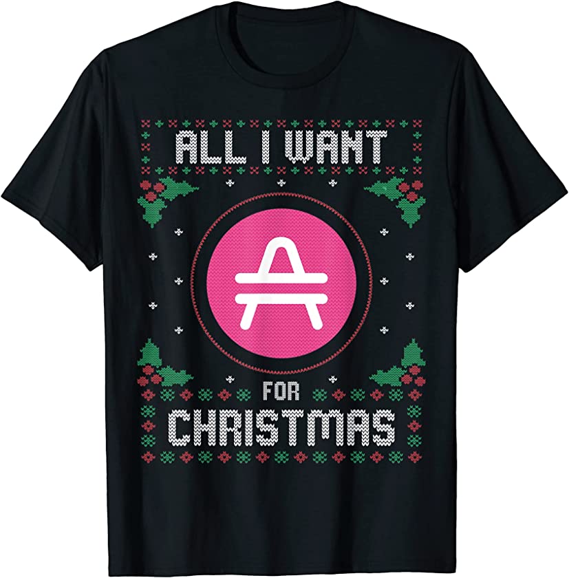 Amp Ugly Christmas Sweater, All I Want For Xmas T-Shirt