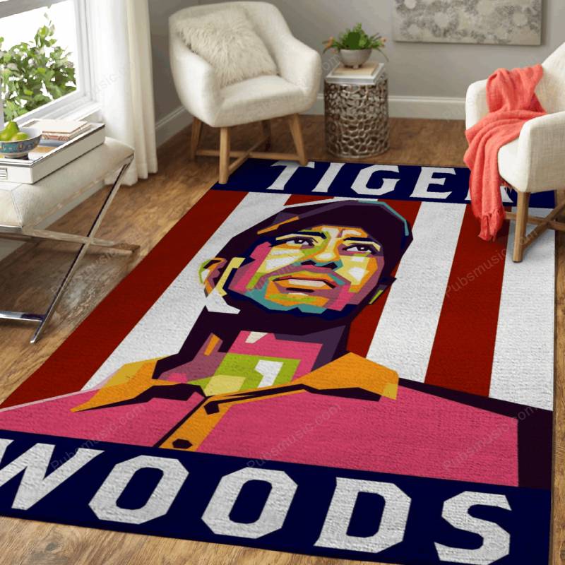 Tiger Woods WPAP – Sports Wpap Pop Art Rug Mats – Carpet