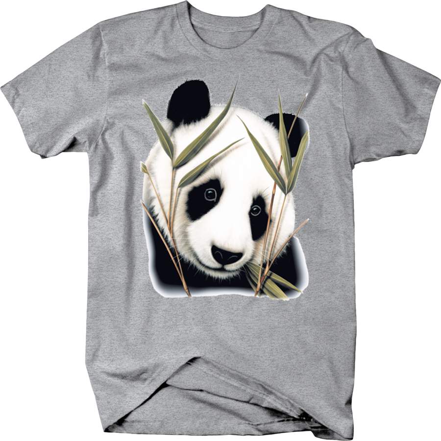 Peeking Panda in the Bushes Cute Shirt