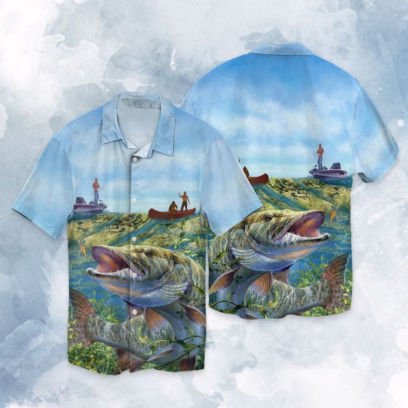 Fishermen Fishing For Men And Women Graphic Print Short Sleeve Hawaii Casual Shirt Ha88742