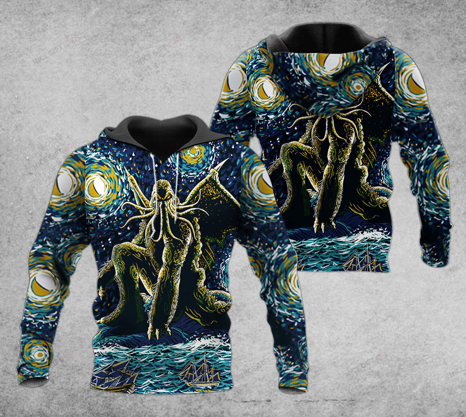 Cthulhu Hoodie 3D 3Ho-Z1S3