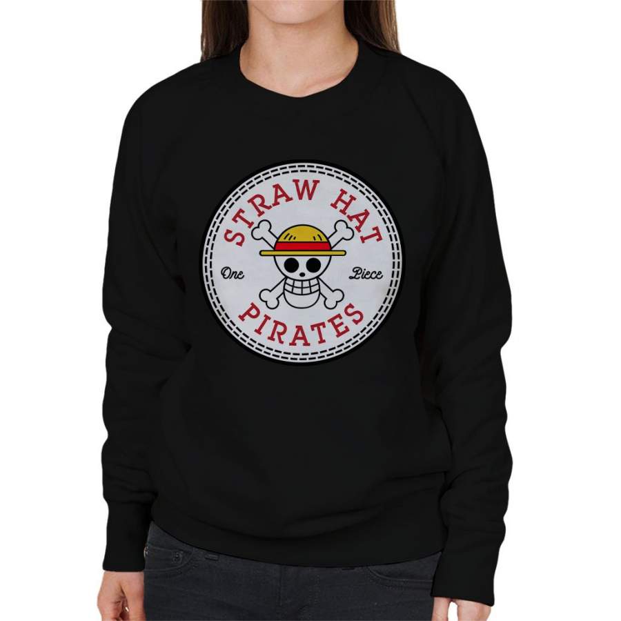 Sraw Hat Pirates One Piece Converse All Star Women’s Sweatshirt