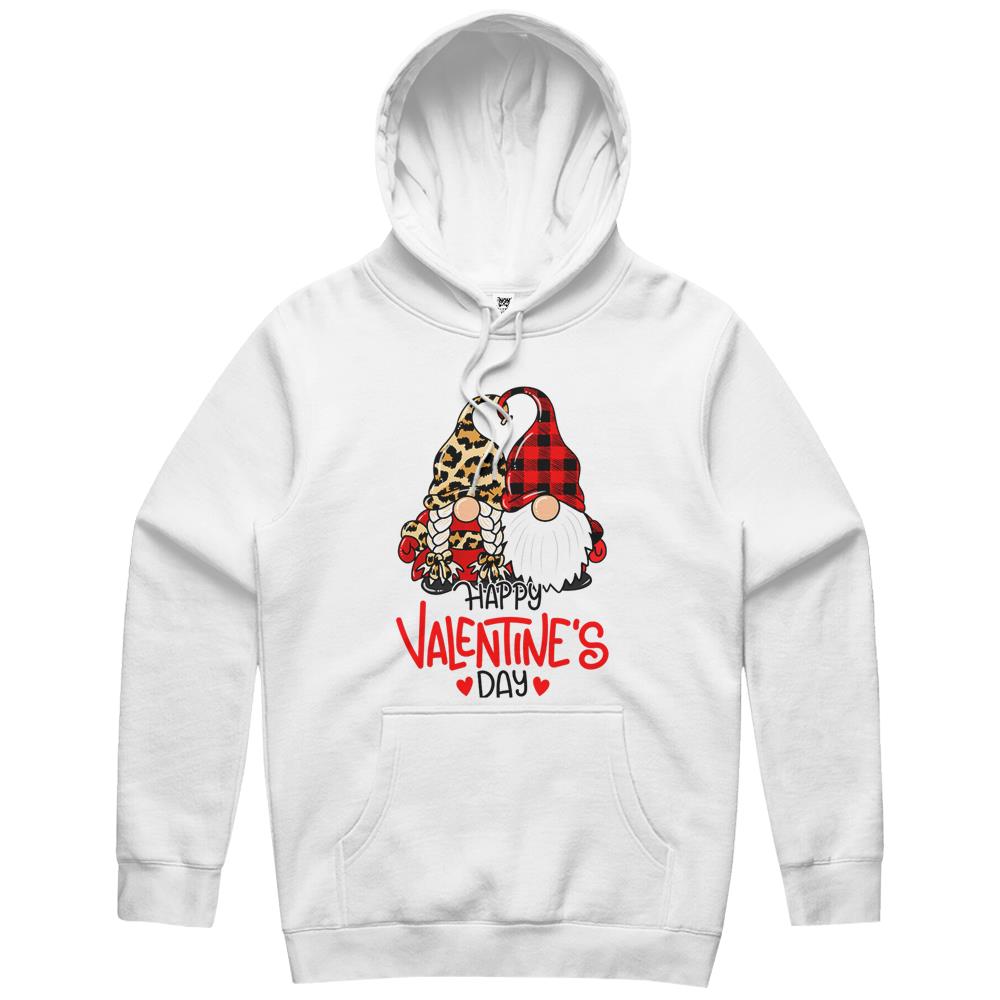 Happy Valentine'S Day Gnomes Couple Valentines Day Gift Hoodie Realtorgift