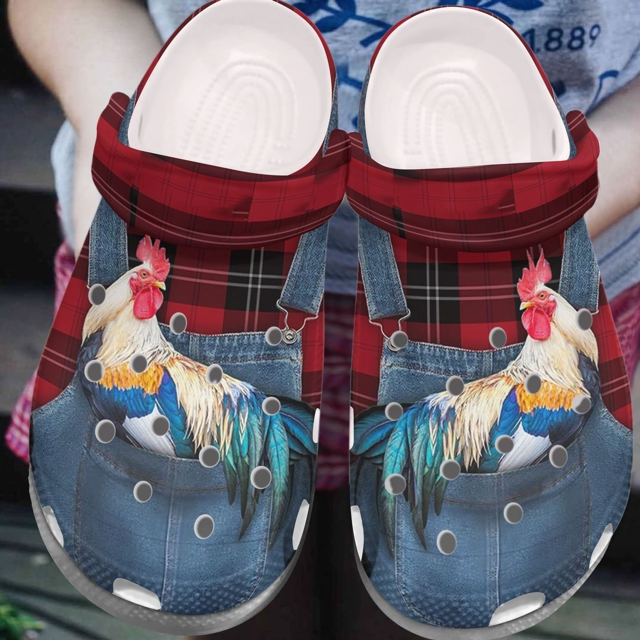 Chicken Personalized Clog, Custom Name, Text, Color, Number Fashion Style For Women, Men, Kid, Print 3D I Am Fond Of Chickens