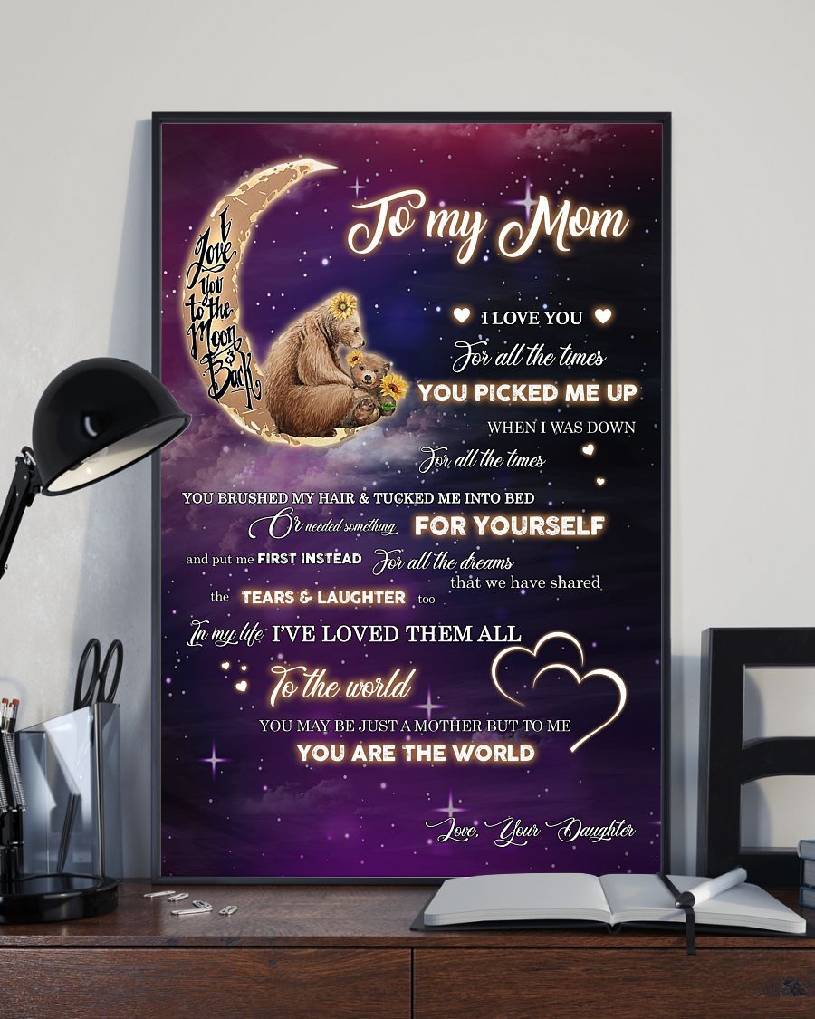 For All The Dreams Canvas And Poster, Mother’S Day Greetings, Mother’S Day Gift From Daughter To Mom, Warm Home Decor Wall Art Visual Art