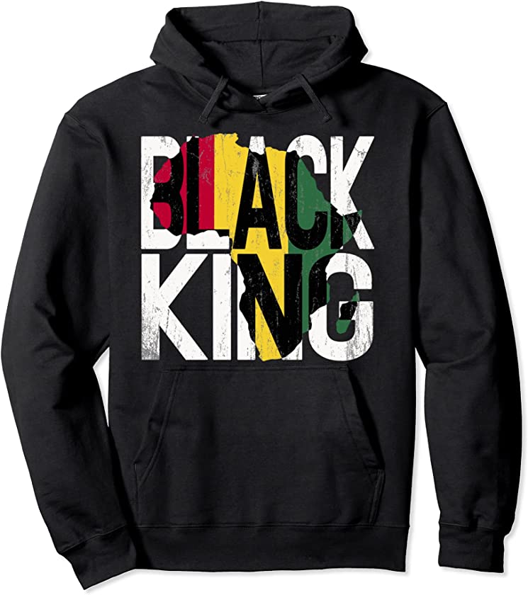 Black King Black History Month African American Pride Africa Pullover Hoodie