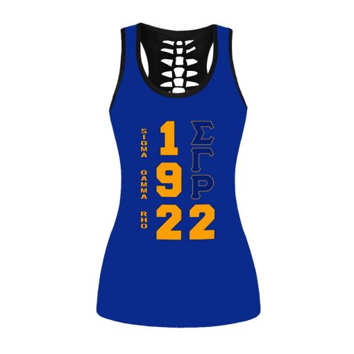 Sigma Gamma Rhoyalty 1922 Emblem Tank-Top And Legging 3D All Over Print