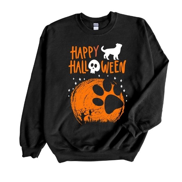 Big Dog Paw Creepy Halloween Sweatshirt All Over Print Sweatshirt For Women Sweatshirt For Men