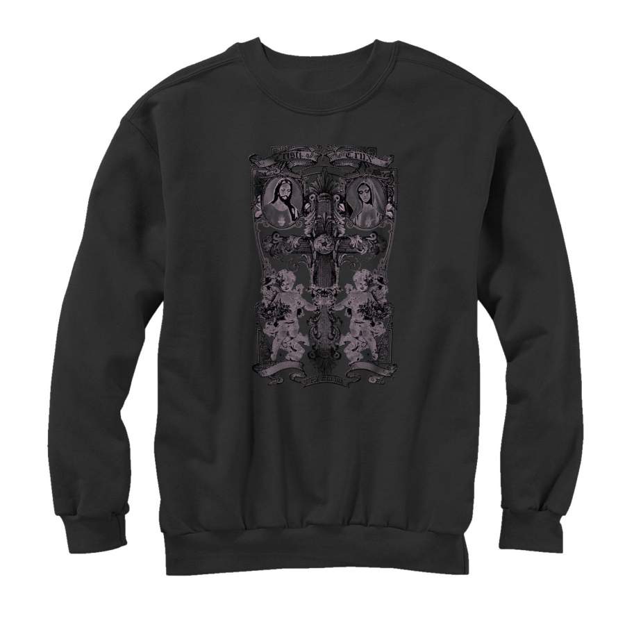 Aztlan Men’s Cross  Sweatshirt Black