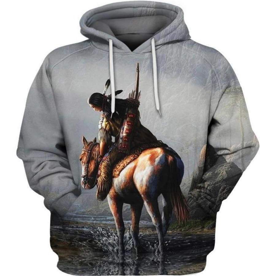 3D All Over Print Horse Hoodie NM120802