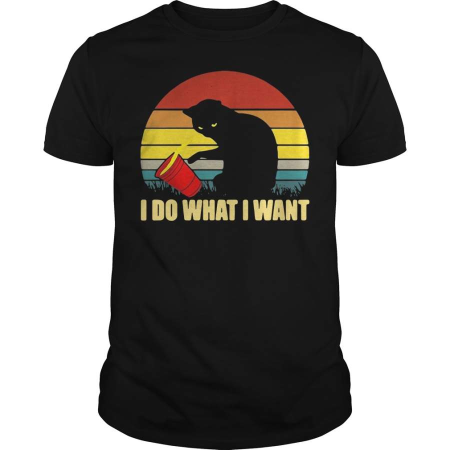 Cat I do what I want vintage T-Shirt