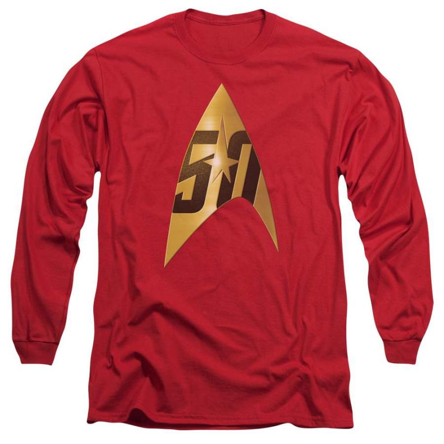 Star Trek 50th Anniversary Delta Men’s 18/1 Cotton Long-Sleeve T-Shirt