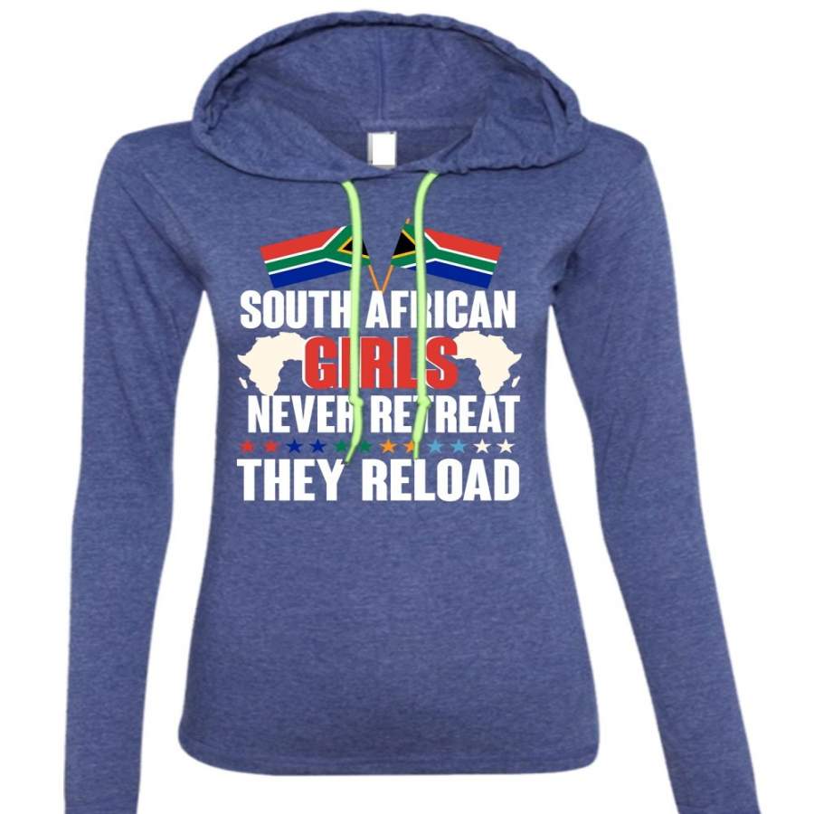 South African Girls Never Retreat T Shirt, My Life T Shirt (Anvil Ladies Ringspun Hooded)