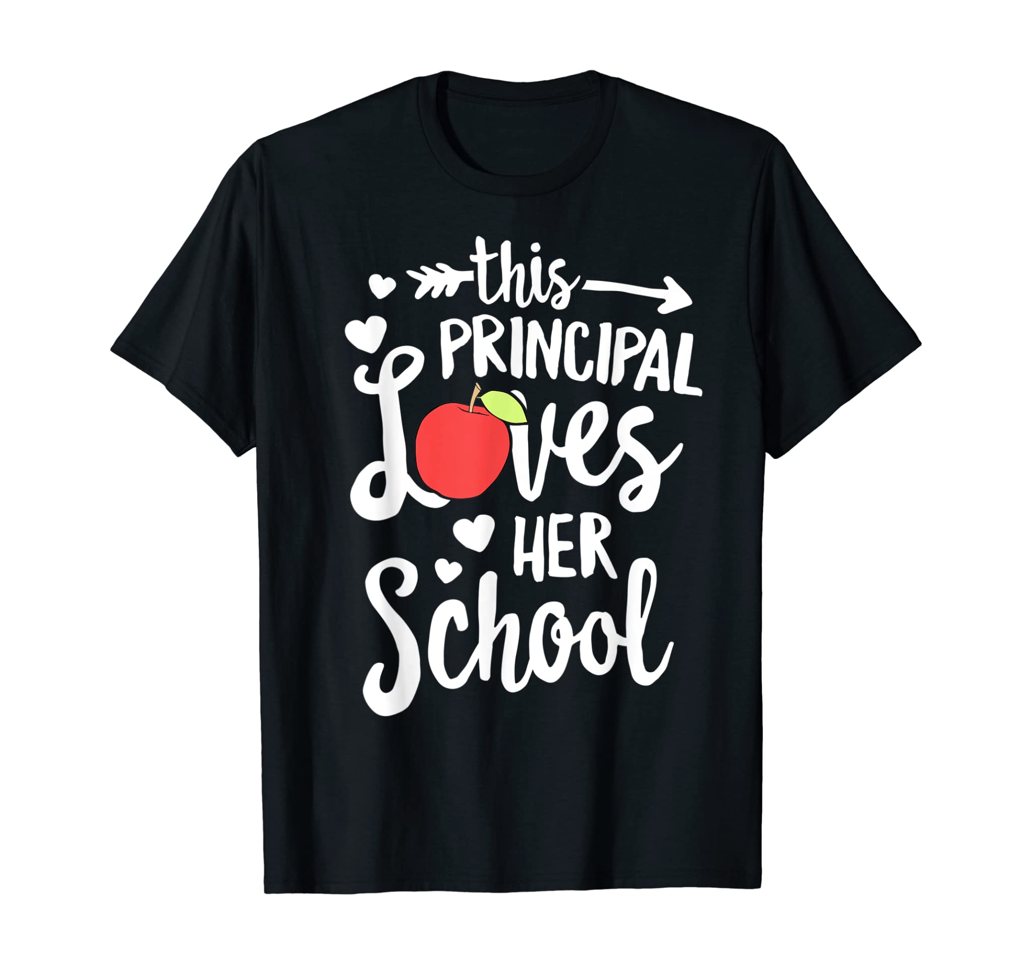 This Principal Loves Her School Administrator Teacher Apple T-Shirt