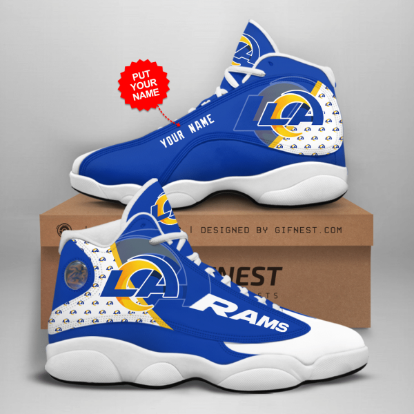 Personalized Los Angeles Rams Air Jordan 13 Sneakers Shoes Hot 2022 For Men Women Nd