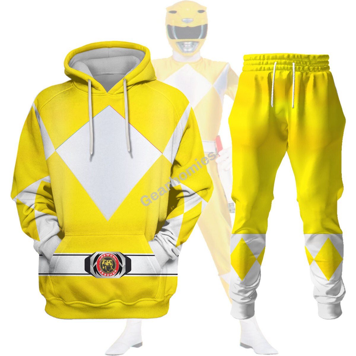 Unisex Tracksuit Hoodies Yellow Power Ranger 3D Costumes – Fit Fit Apparel