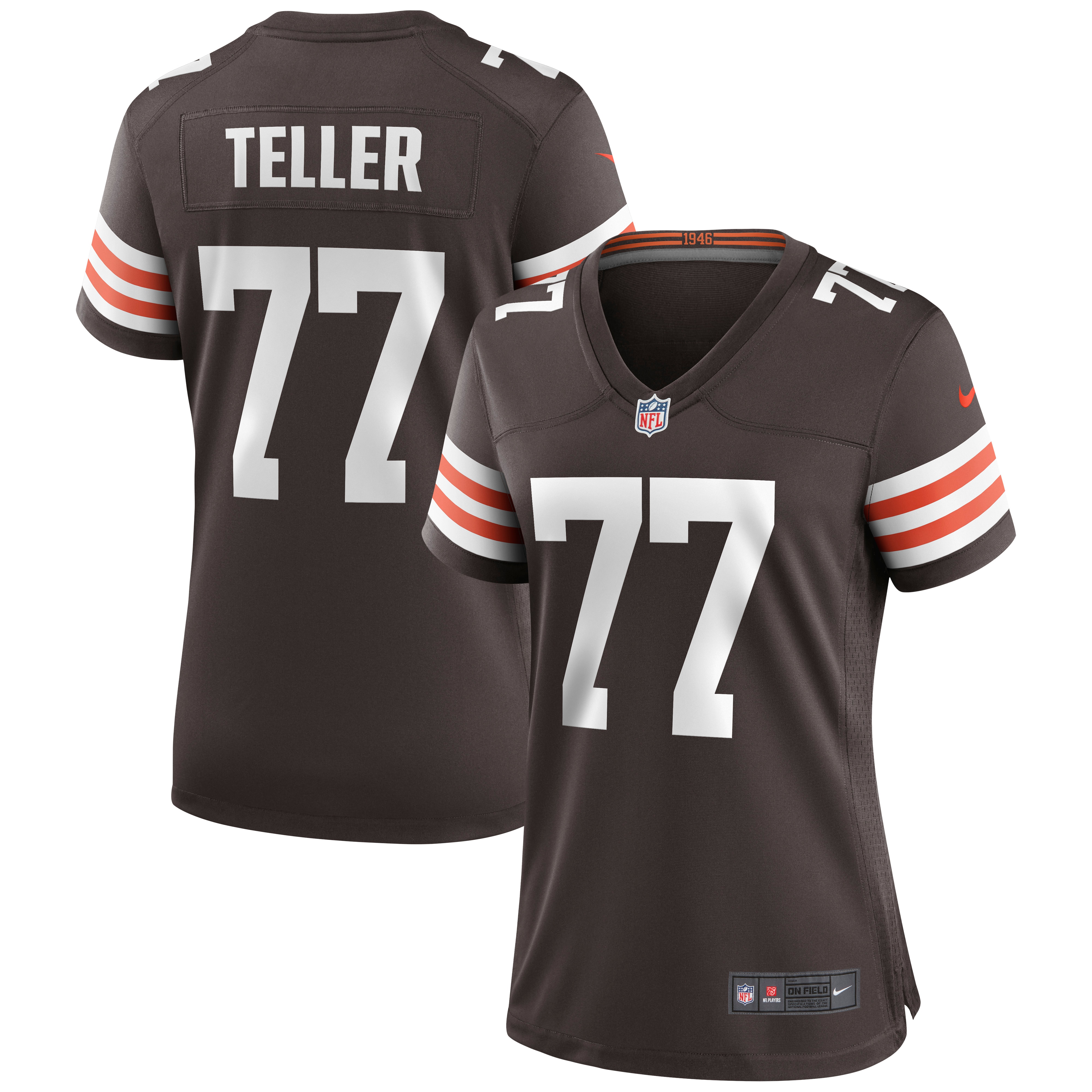 Wyatt Teller Cleveland Browns Women's Game Jersey – Brown