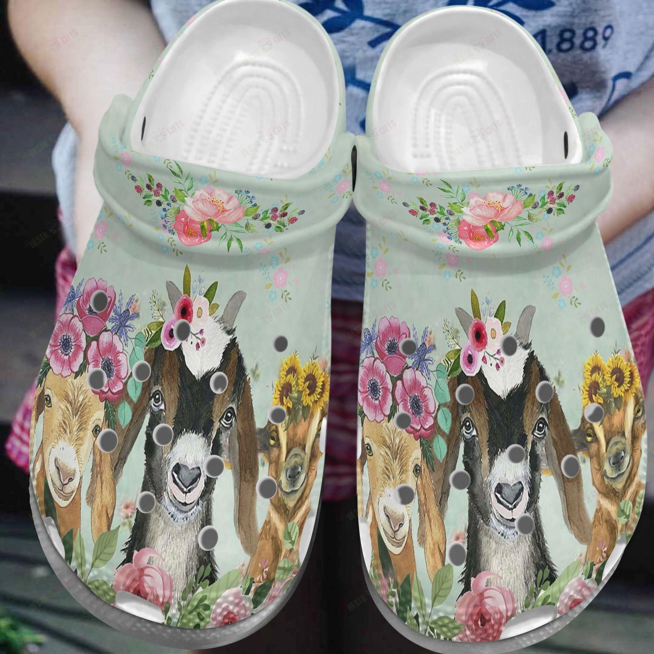 Goat Crocs Classic Clog Three Little Goats Shoes