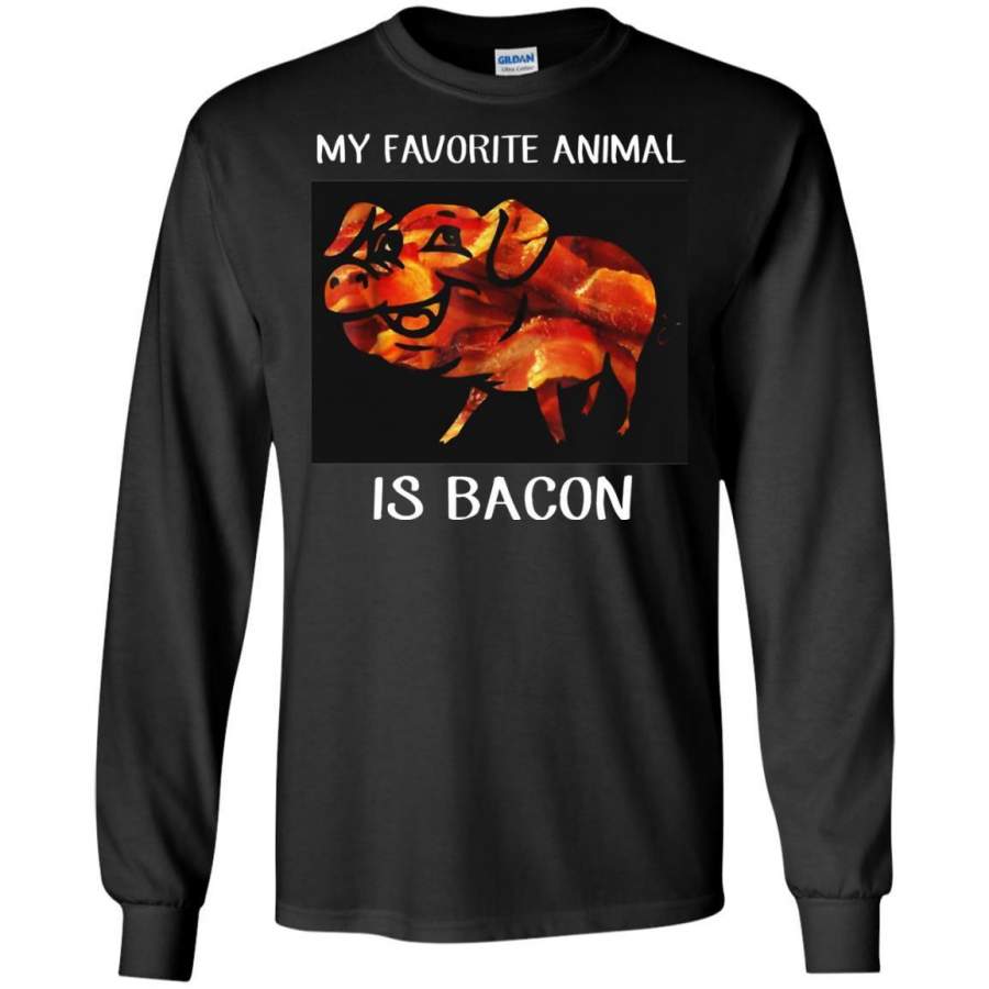 AGR My Favorite Animal Is Bacon Shirt Long Sleeve