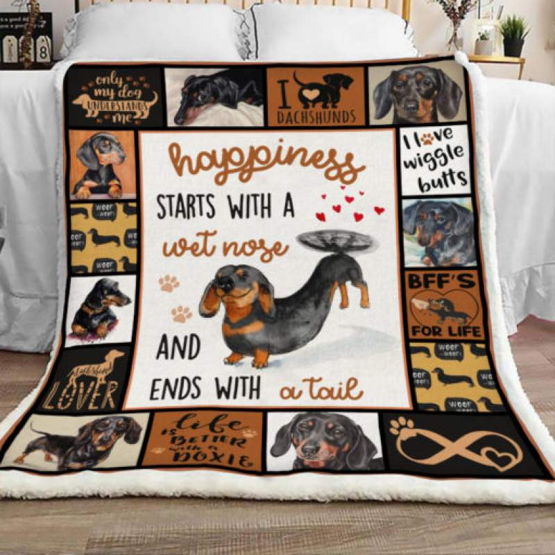 Dachshund Dog Sherpa Blanket FB0101 85O36