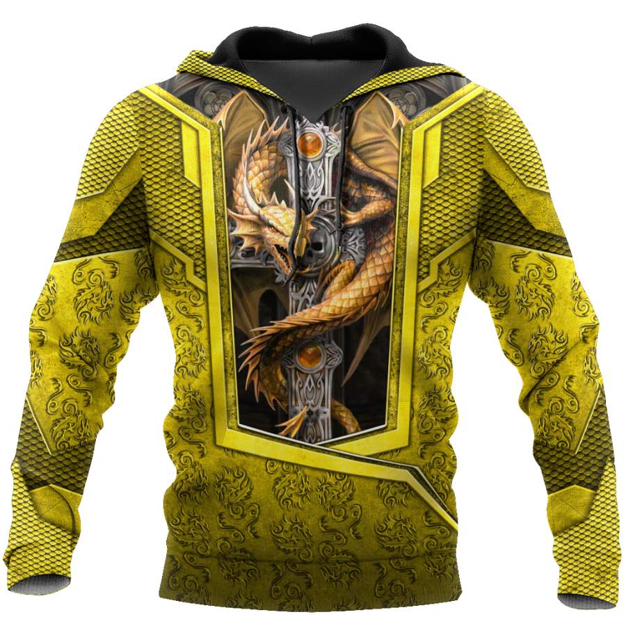 3D Tattoo and Dungeon Dragon Hoodie HAC301203