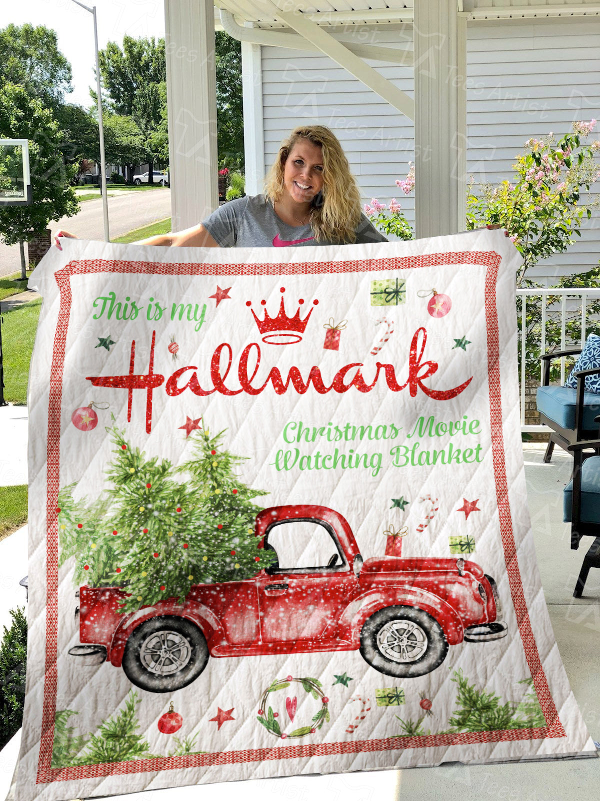 Hallmark Christmas Quilt Blanket 01250