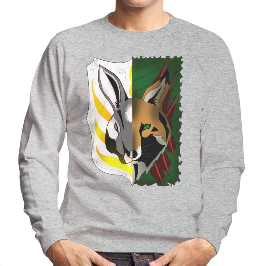 2 Face Rabbit Fox Men’s Sweatshirt