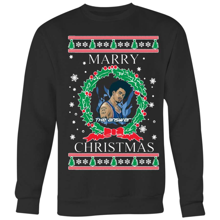 “The Answer” Iverson Ugly Christmas Sweater