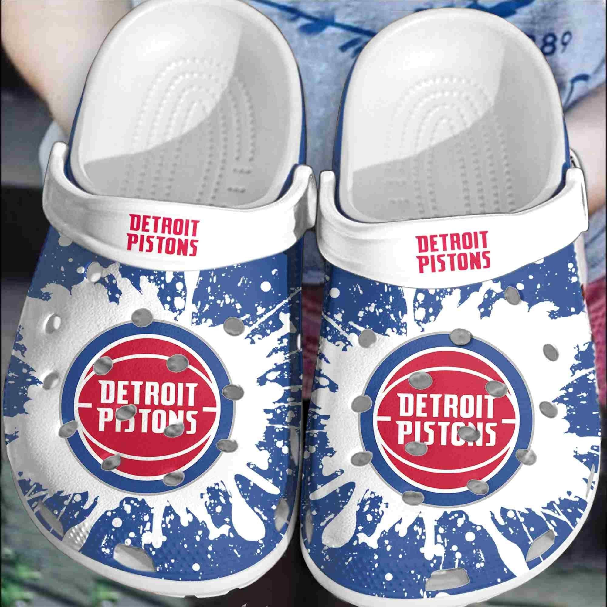 Detroit Pitons Basketball Club Crocband Shoes Clogs Crocss Comfortable For Men Women