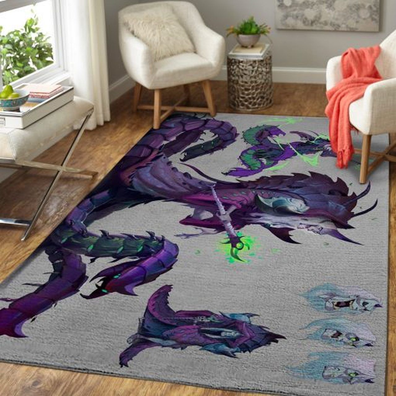 Violet Wizard Area Rugs Living Room Carpet Floor Decor The US Decor