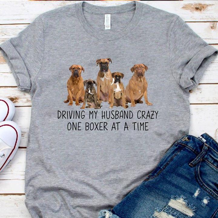 Driving My Husband Crazy One Boxer At A Time Standard Women’s T-shirt