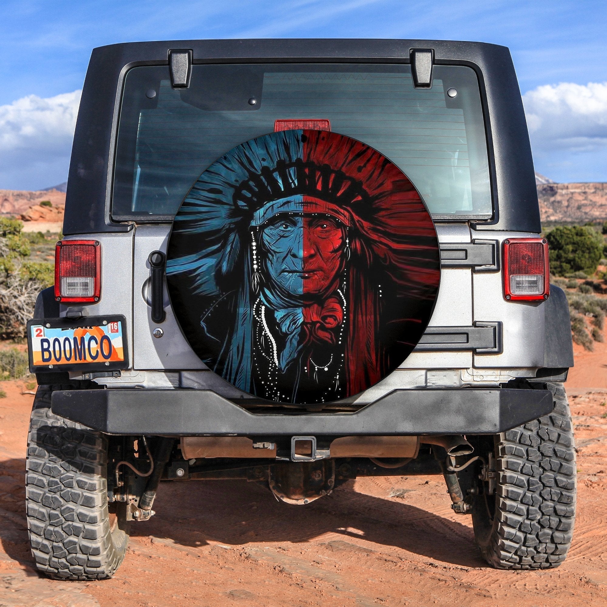 Jeep Native American Spare Tire Cover No.12 Lt6