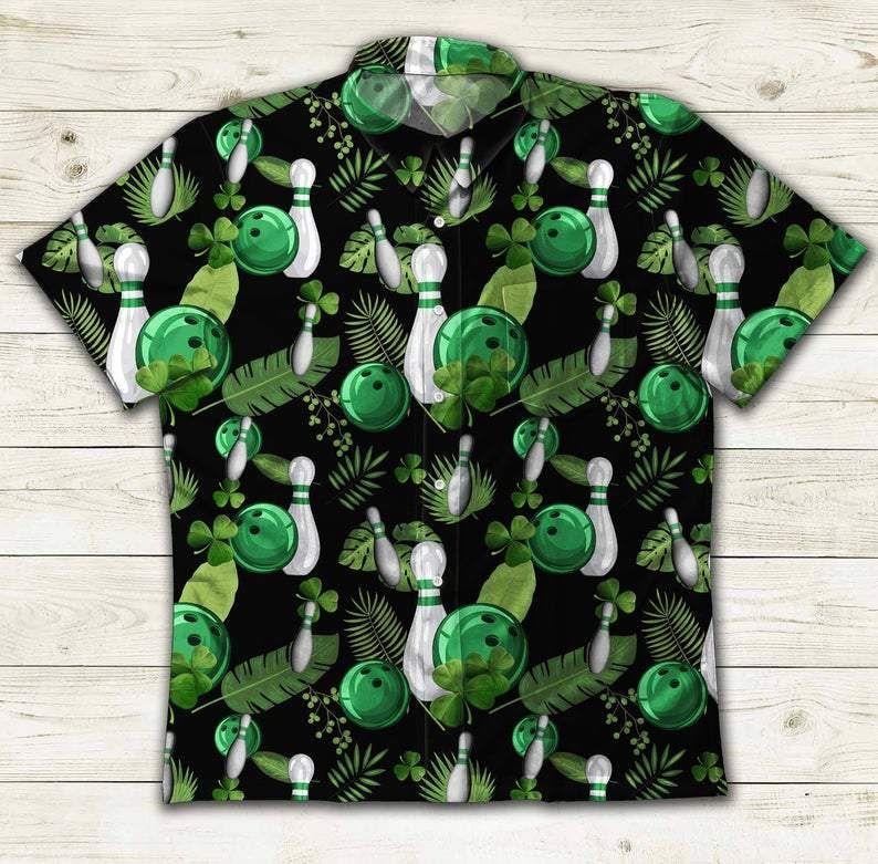 Bowling Irish Happy Day Hawaii Aloha Shirts Ha57320