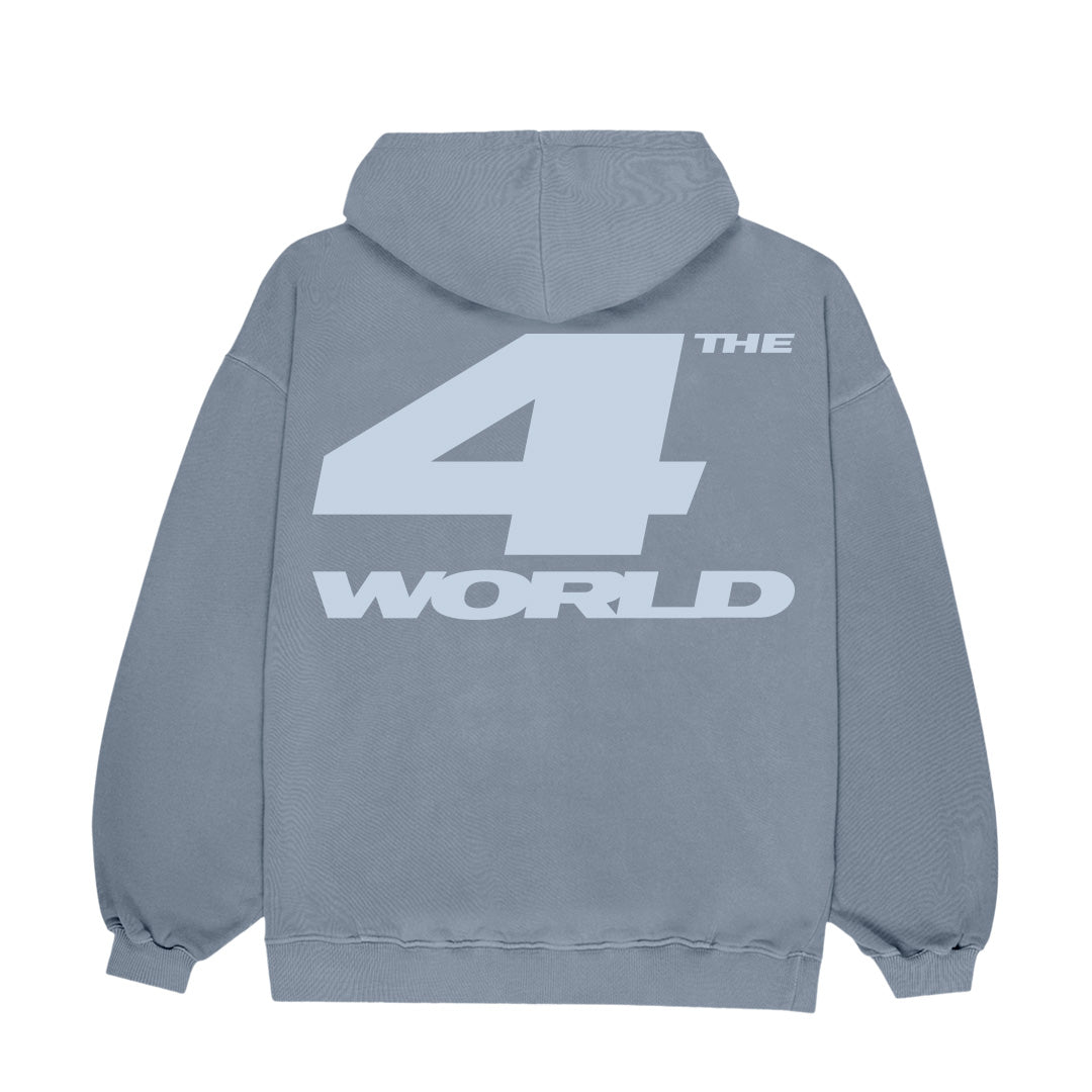 4The World Hoodie Shady Blue