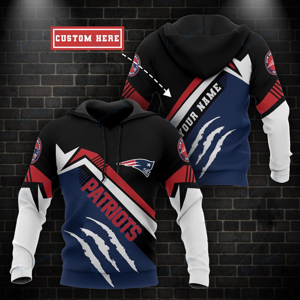 New England Patriots Personalized Hoodie Bg653