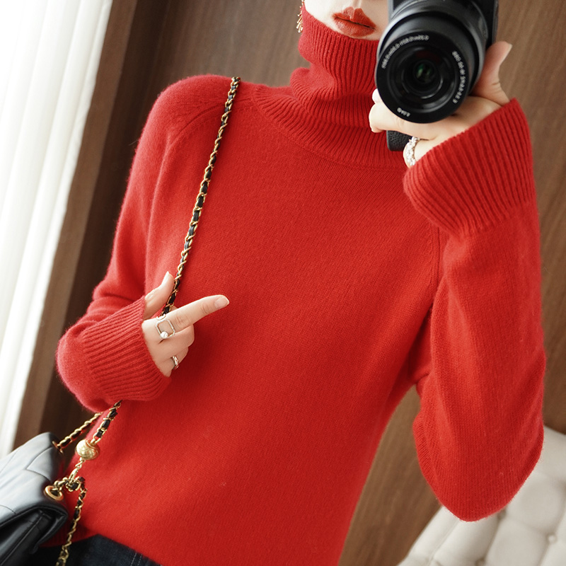 Autumn Winter Cashmere sweater women Turtleneck Knitted Pullover Sweater Long Sleeve Casual Soft Warm Femme alx