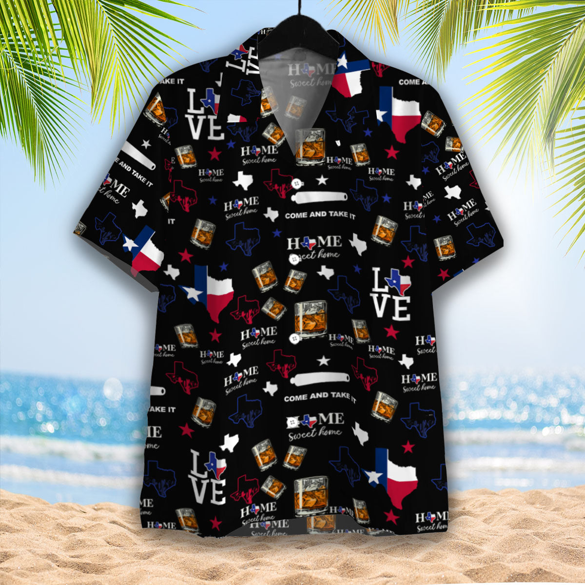 Texas – Bourbon Whiskey Hawaiian Shirt – For Men And Women