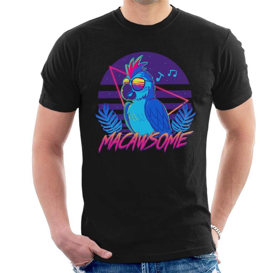 Macawesome Macaw Parrot Men’s T-Shirt