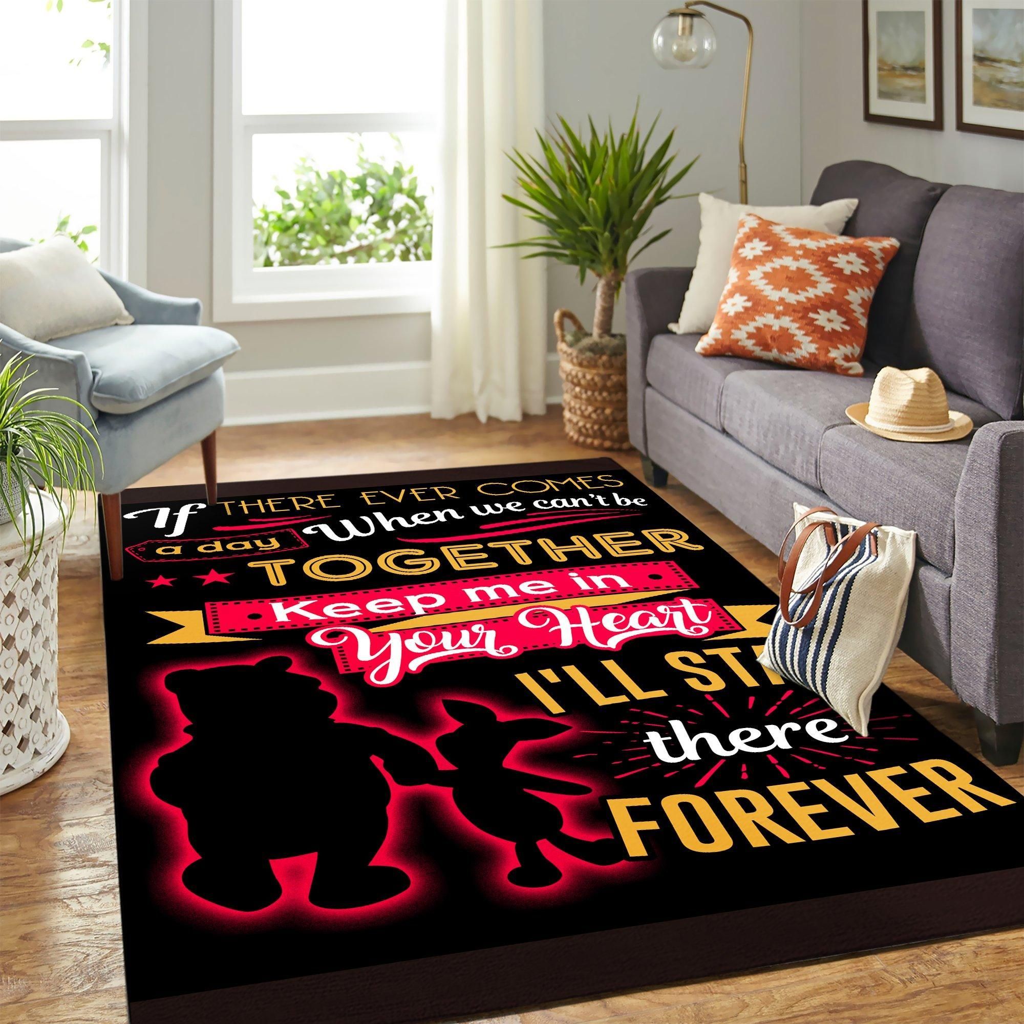 Pooh And Friends Area Rug Geeky Carpet – Home Decor – Bedroom Living Room Décor