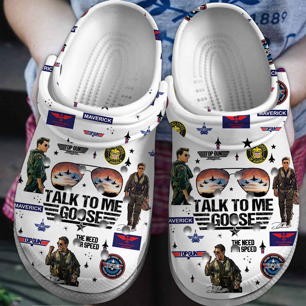 Top Gun Maverick Movie Crocss Clogs For Men Women And Kid Tr1805732197-1