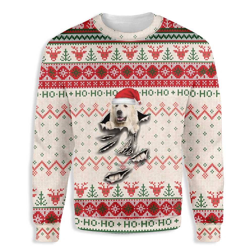 Ugly Christmas Great Pyrenees Scratch Ez12 1510 All Over Print Sweatshirt