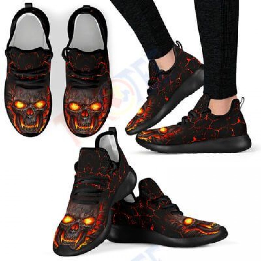 Mens Womens Skull Lava Unisex Custom Sneaker Skull Lava Running Sneakers Custom Shoes TDT863