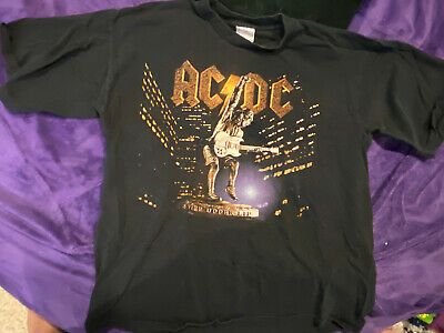 Ac/dc Stiff Upper Lip 2000 Concert Tour Vintage Rock T-shirt Double Sided 2330