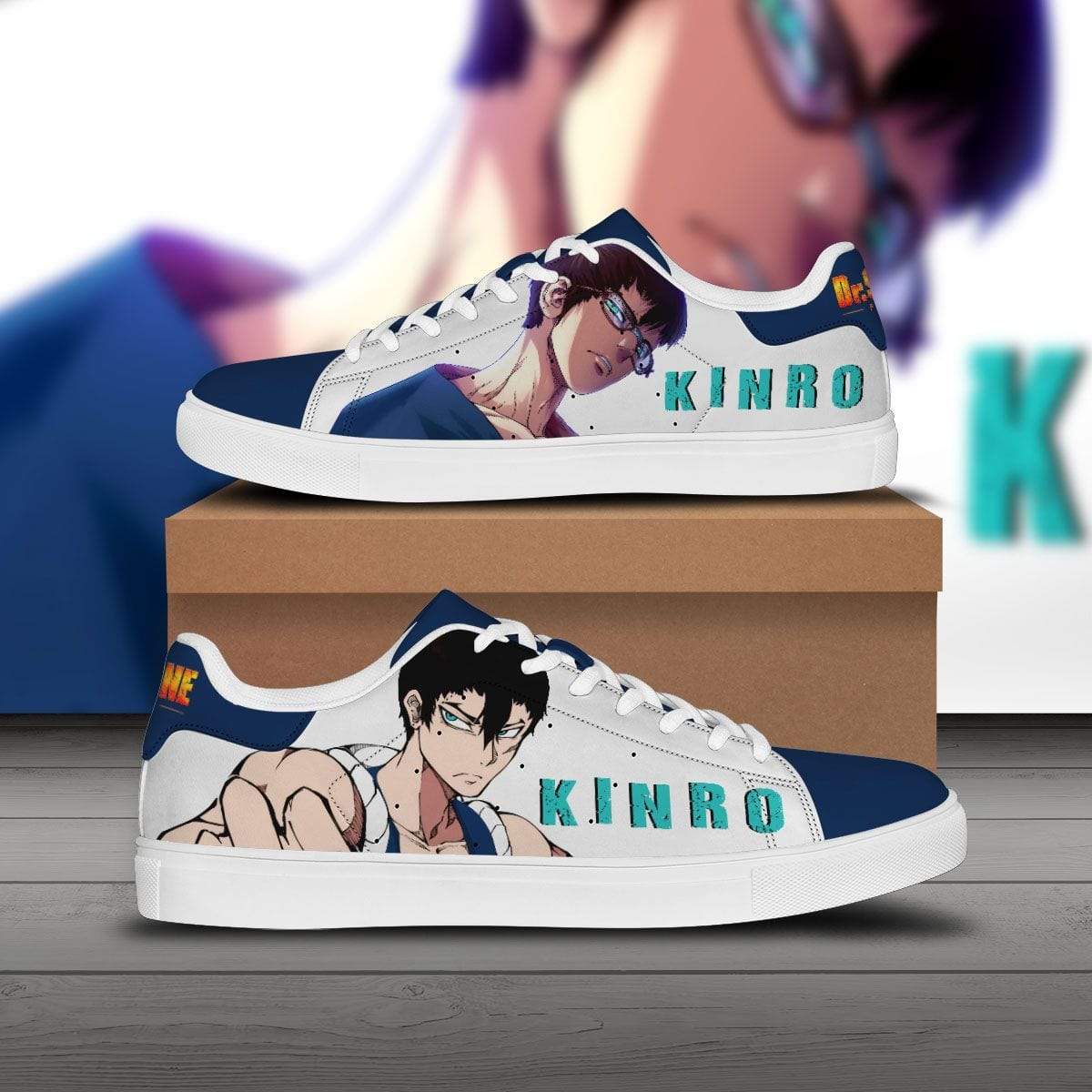 Kinro Skate Sneakers Custom Dr. Stone Anime Shoes