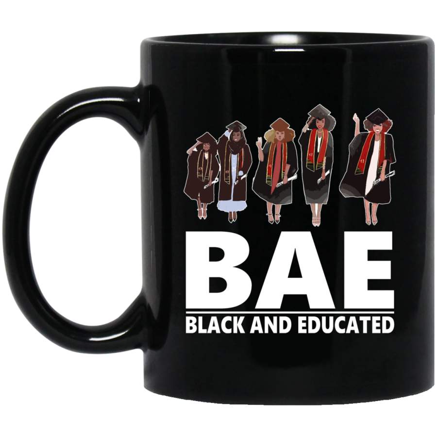 African American Coffee Mug Cute African American Girls Mug BAE Black And Educated Gift 11oz – 15oz Black Mug