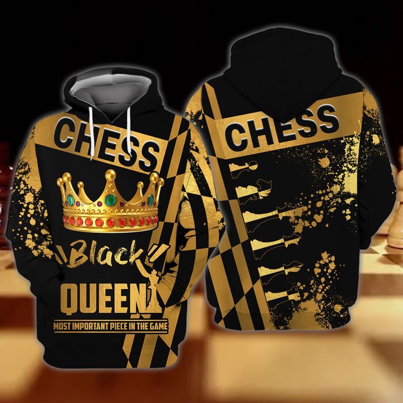 Black Queen Cool 3D Full Print Hoodie